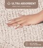 Linen Beige Reversible Cotton Bathmat (40x60 cm)