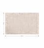 Linen Beige Reversible Cotton Bathmat (40x60 cm)