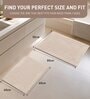 Linen Beige Reversible Cotton Bathmat (40x60 cm)