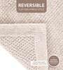Linen Beige Reversible Cotton Bathmat (50x80 cm)