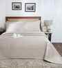 Linen Cotton Polyester Solid 100 GSM Double Bed Quilt