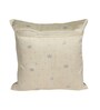 White Linen Flower Printed 16X16 Inches 5Pcs Cushion Covers