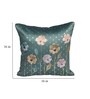 Blue Linen Flower Printed 16X16 Inches 5Pcs Cushion Covers