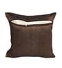 Brown Linen Flower Printed 16X16 Inches 5Pcs Cushion Covers