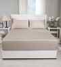 Linen Solid 300 TC Cotton King Size Bed Sheet with 2 Pillow Covers 24 Collection