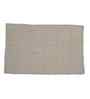 Linen Solid Cotton 20x31 Inches Anti Skid Bath Mat