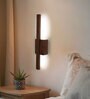 Lineo Wooden LED Wall Flush Mount Light (Brown)