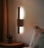 Lineo Wooden LED Wall Flush Mount Light (Brown)