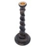 Liner Black Wood Candle holder