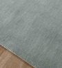 Grey Solid Wool 4 ft x 6 ft Hand Woven Carpet