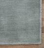 Grey Solid Wool 4 ft x 6 ft Hand Woven Carpet
