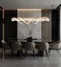 Lintik Modern Chandelier |Height Adjustable | 3 Light Mode | Modern LED Ceiling Chandelier for Living Room, Dining, Bedroom, Hall, Kitchen, Office,Luxury Decorative Lighting