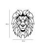 Iron Wired Lion Wall Art In Black