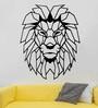 Iron Wired Lion Wall Art In Black