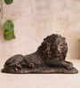 Lion Gold Polyresin Figurine