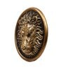 Lion Head Wall Art Showpieces (Black & Gold, 26.7cm)