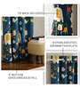 Lion King Blue Printed Polyester Curtains for Long Door Pack of 2