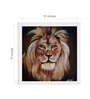 Lion Portrait Handmade Acrylic Paint On Canvas Unframed