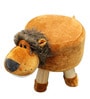 Lion Stool in Brown Colour
