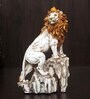 Lion Symbol Of Courage Multicolour Resin Figurine