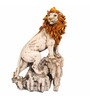 Lion Symbol Of Courage Multicolour Resin Figurine