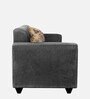 Lipu Fabric 1 Seater Sofa in Charcoal Grey Colour