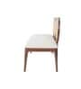 Lira 2 Seater Cane Bench in Teak Finish