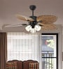 Lira Smart Fan Brown Metal + Glass , Google & Alexa Remote & App Control