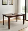 Lirio 4 Seater Dining Table In Natural Finish