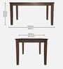 Lirio 6 Seater Dining Table In Natural Finish