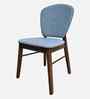 Lirio Dining Chairs In Grey Fabric With Solid Wood Finish (Set Of 2)