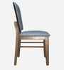 Lirio Dining Chairs In Grey Fabric With Solid Wood Finish (Set Of 2)