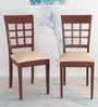 Lisa Dining Chair (Set of 2) in Indian Mahogany Finish