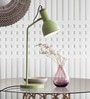 Lisa Green Iron Shade Study Lamp with Green Base Handcrafted