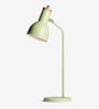 Lisa Green Iron Shade Study Lamp with Green Base Handcrafted