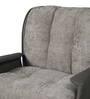 Lisa Leatherette & Fabric Lounge Chair in Grey colour
