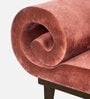 Lisa Velvet Chaise Lounger in Blush Pink Colour