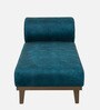 Lisa Velvet Chaise Lounger in Teal Blue Colour