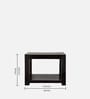 Lisbon Coffee Table In Extra Dark Mahagony Finish