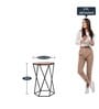 Lisbon End Table in Black Finish