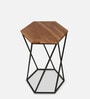 Lisbon End Table in Black Finish