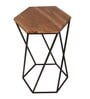 Lisbon End Table in Black Finish
