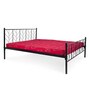 Metallika Lisbon Queen Size Bed in Black Finish