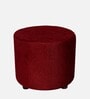 Lisbon Ottoman Set Of 2 In Maroon Colour