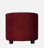 Lisbon Ottoman Set Of 2 In Maroon Colour