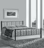 Metallika Lisbon Queen Size Bed in Black Finish