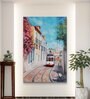 Lisbon's Electric Glide Canvas Painting
