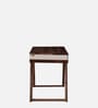 Lisbon Sheesham Wood Writing Table In White On Scratch Resistant Rustic Teak Finish