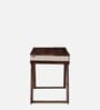 Lisbon Sheesham Wood Writing Table In White On Scratch Resistant Rustic Teak Finish