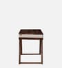 Lisbon Sheesham Wood Writing Table In White On Scratch Resistant Rustic Teak Finish